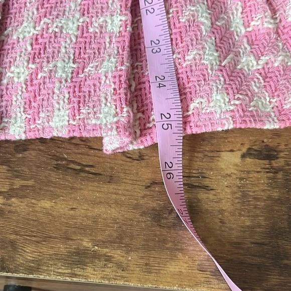 Badgley Mischka Pink and Cream Textured Girl’s Dress w/ Matching Purse Size 8 - Picture 6 of 14